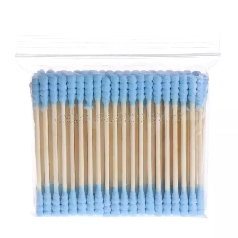 100Pcs Double Head Cosmetic Makeup Cotton Swab Women Stick Ear Cotton Buds For Medical Cleaning Tips Tools Nose Ears Wood Sticks