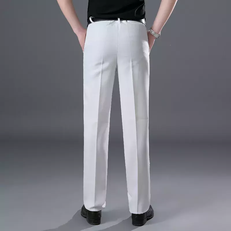 Ternos masculinos vestidos de palco branco e preto laços masculino terno magro regular casaco calças branco único breasted inteligente casual