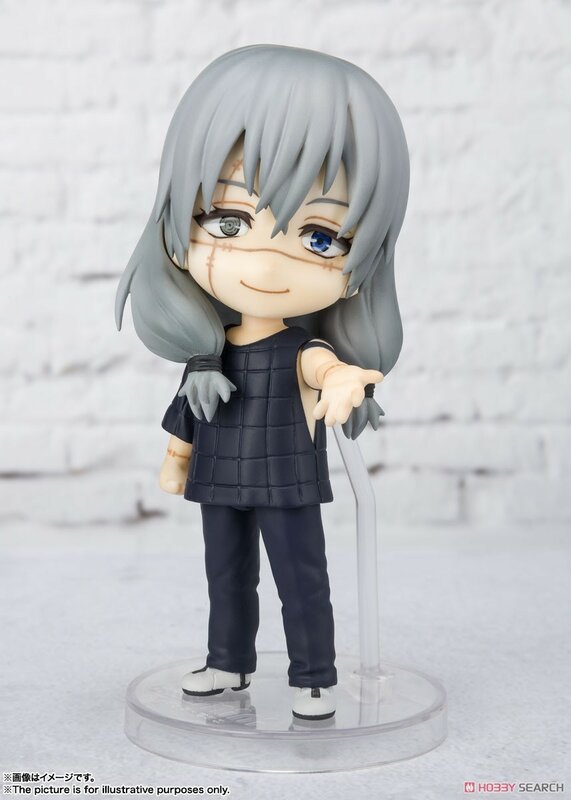 BANDAI Original Figuarts Mini Jujutsu Kaisen Mahito Anime Action Figure PVC Figura Completa Coleção Modelo Brinquedos