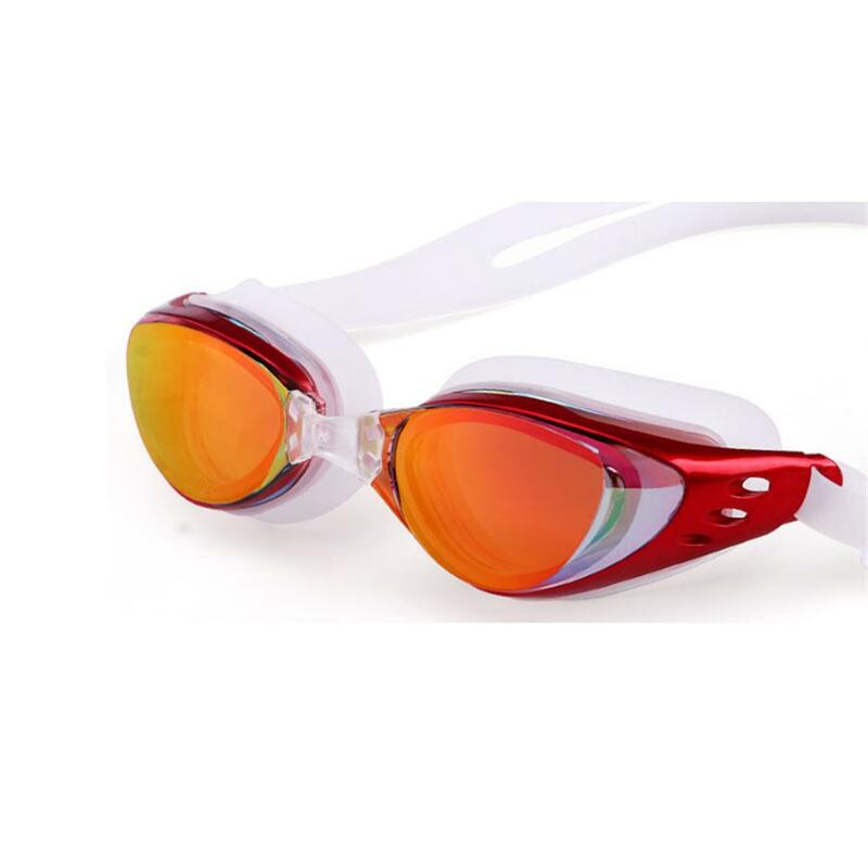 Occhiali da nuoto regolabili da uomo galvanotecnica occhiali da nuoto antiscivolo antiappannamento impermeabili moda sport acquatici occhiali da nuoto