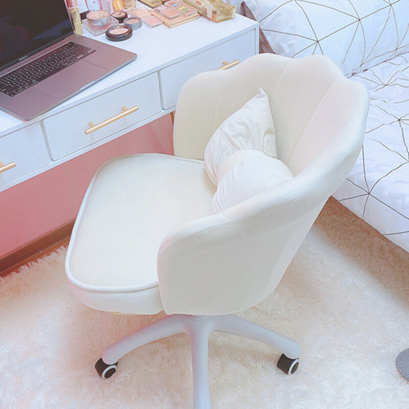 Милый компьютерный стул для девушек, спальни, общежития, удобное вращающееся кресло с подъемом, стул для макияжа, письменный стул