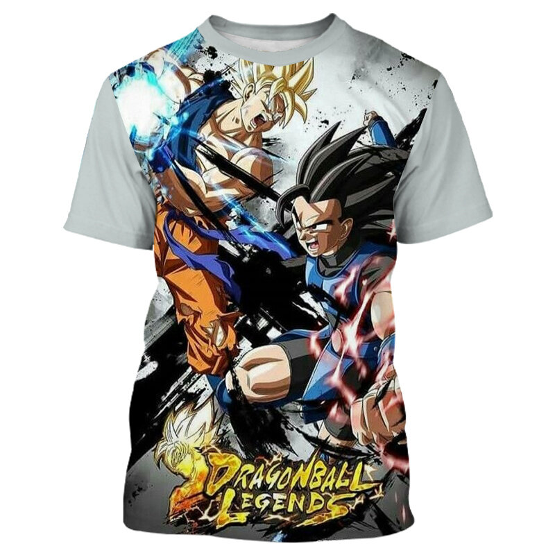 4-14Y Cartoon 3D Print Baby Boys T Shirt for Summer New Infant Boy Dragon-Ball T-Shirts Short Sleeves Kids Clothes Toddler Tops
