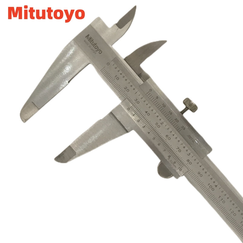 Mitutoyo noniusz zacisk 530-104 6 "8" 12 "150mm 200mm 300mm 1/128 cali precyzja 0.05mm zaciski skali ze stali nierdzewnej