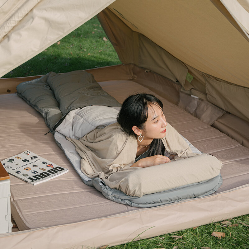Naturehike   アウトドアアダルトエンベロープ綿100％通気性寝袋ライナーキャンプ旅行シングル寝袋はつなぎ合わせることができます