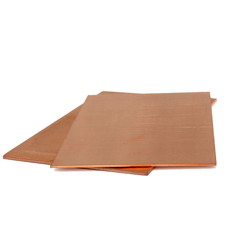 1pc T2 Plate Copper Sheet Foil Metal Thin Plate Frame Model Mould DIY Contruction Brass Pad Thickness 0.5-6mm