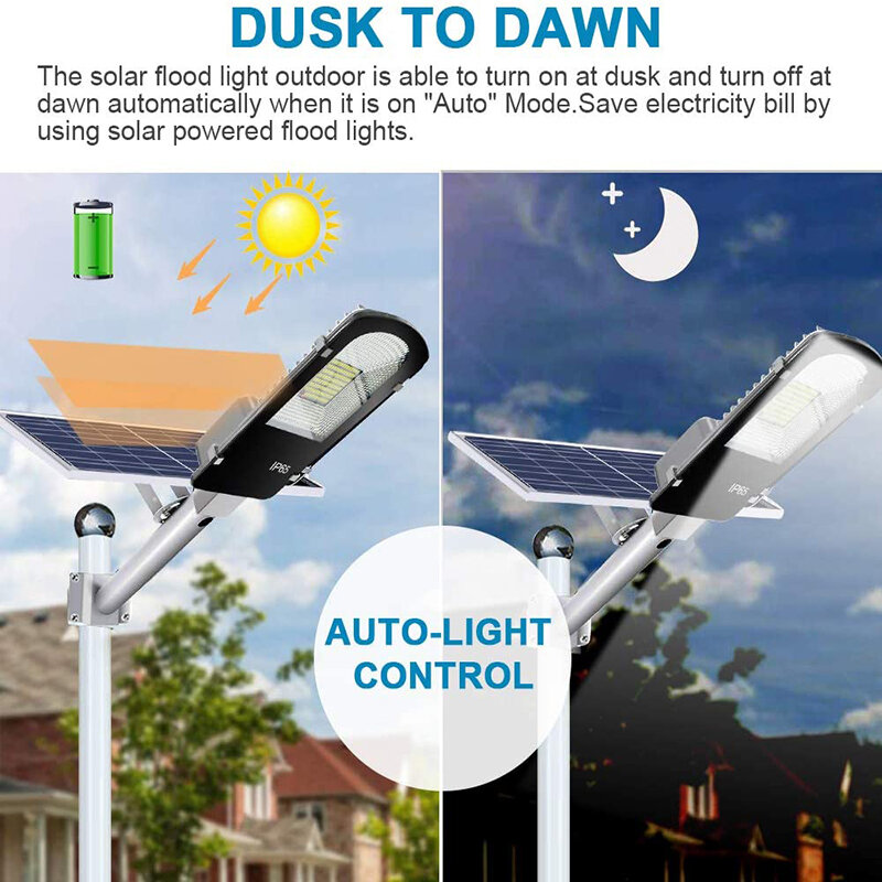 Luz Solar a control remoto para exteriores, lámpara LED de inundación alimentada por pared, para jardín, jardín y calle