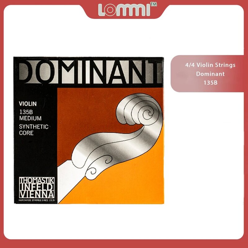 LOMMI-cuerdas de Violín de tamaño completo Thomastik Dominant, juego completo de cuerdas G D A E, 135B, 4/4 cuerdas
