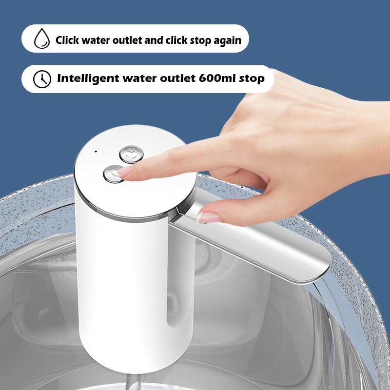 Automatische Klapp Wasser Dispenser Elektrische Pumpe USB Aufladbare Tragbare Getränk Dispenser für Flasche Barreled Wasserkocher Pumpen