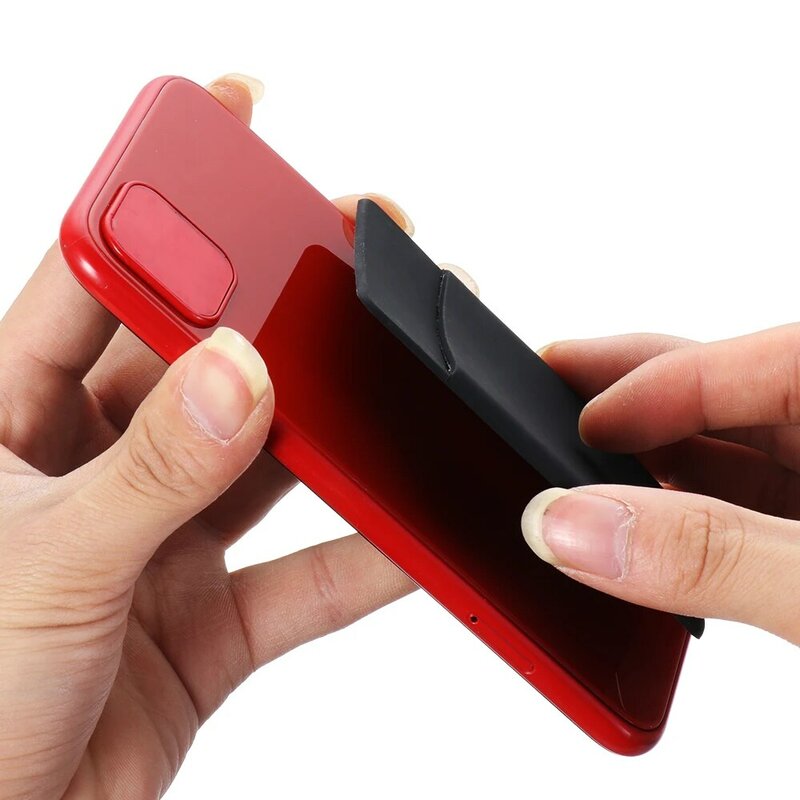 Универсальный силиконовый чехол-кошелек для телефона, самоклеящаяся идентификационная карманная эластичная наклейка для телефона