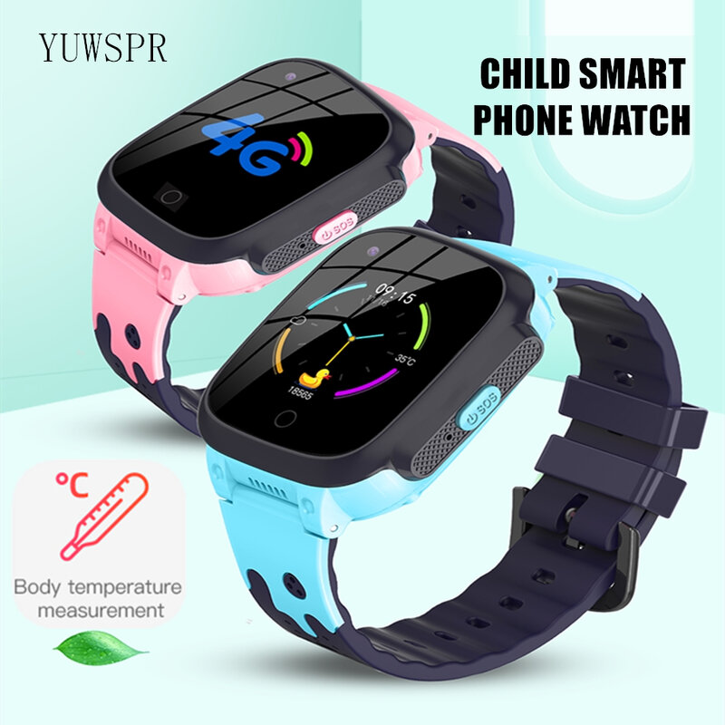 4G Детские Смарт-часы с GPS, поддержка иврита, измерение температуры тела, мониторинг звука, видеозвонок, отслеживание детской SIM-карты, смарт-часы LT25