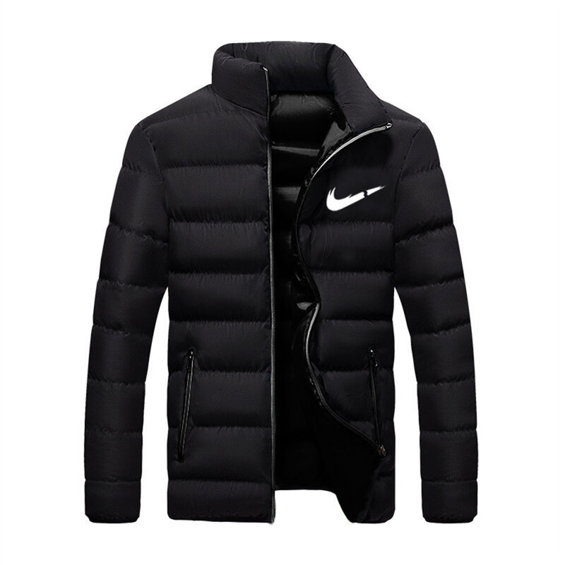 New Warm Thick Men Winter Casual Mens Outwear Coats Solid Stand Collar Male Windbreak Lightweight Jacket Men's Puffer