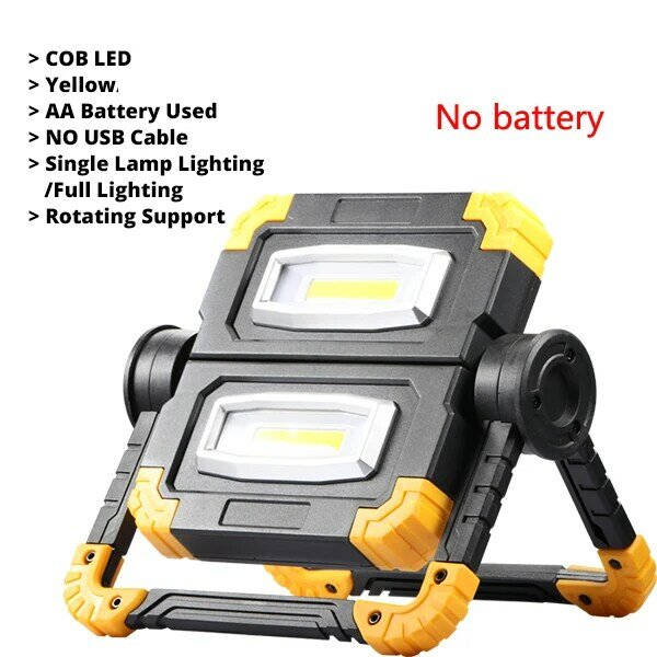 Faretto portatile Super luminoso ad alta potenza lampada da lavoro a LED faretto impermeabile a 3 modalità utilizzare proiettore a batterie 4AA per campo