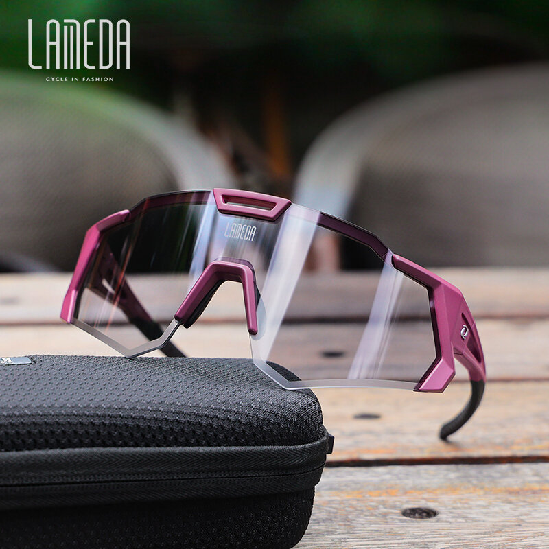 Очки для верховой езды Lameda, меняющие цвет, дневные и ночные мужские и женские ветрозащитные очки для дорожного и горного велосипеда