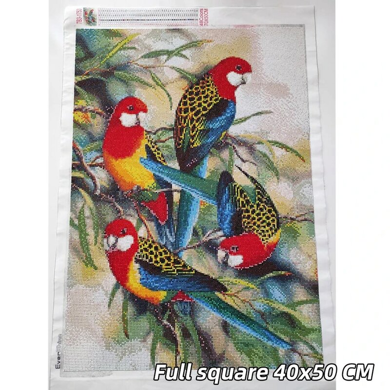 EverShine Diamond Painting New 2023 Birds Parrot Mosaic Art Cross Stitch Kits Diamond Embroidery Animal Rhinestones Wall Decor
