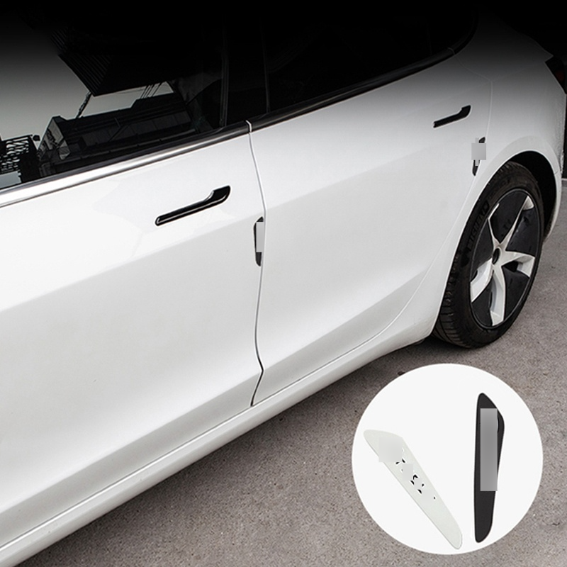 Bande de protection des bords de porte de voiture, 4 pièces, tampon de protection des coins, pour Tesla modèle 3 Y S X