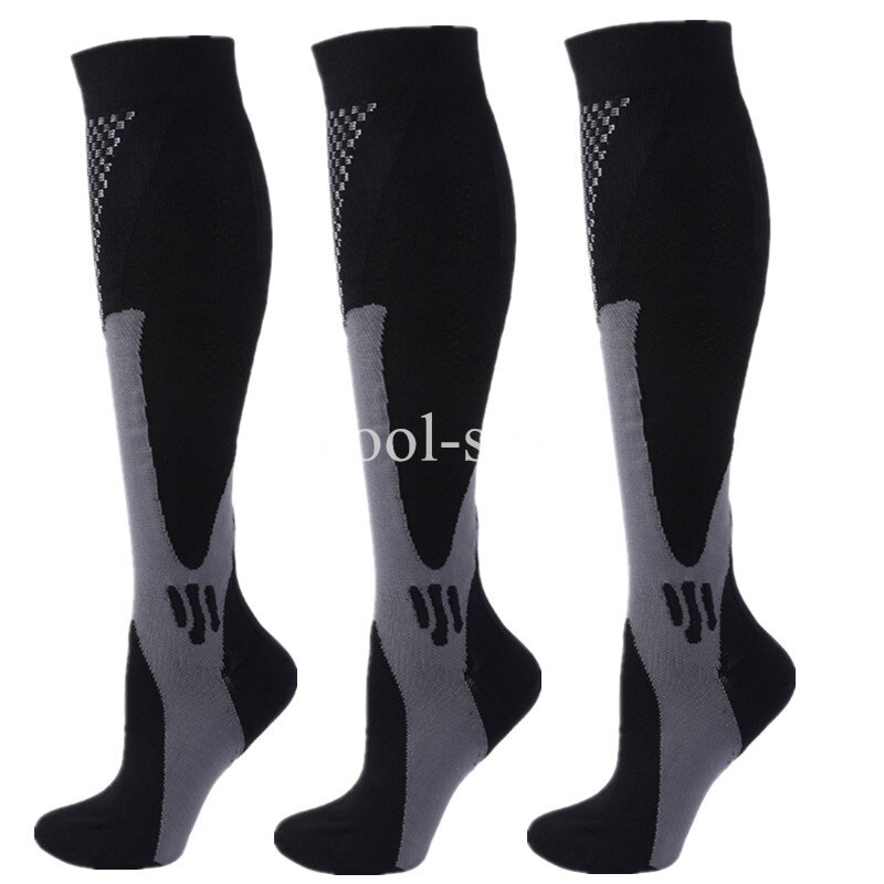 3 пары, женские Компрессионные носки из нейлона, 30 мм рт. Ст.
