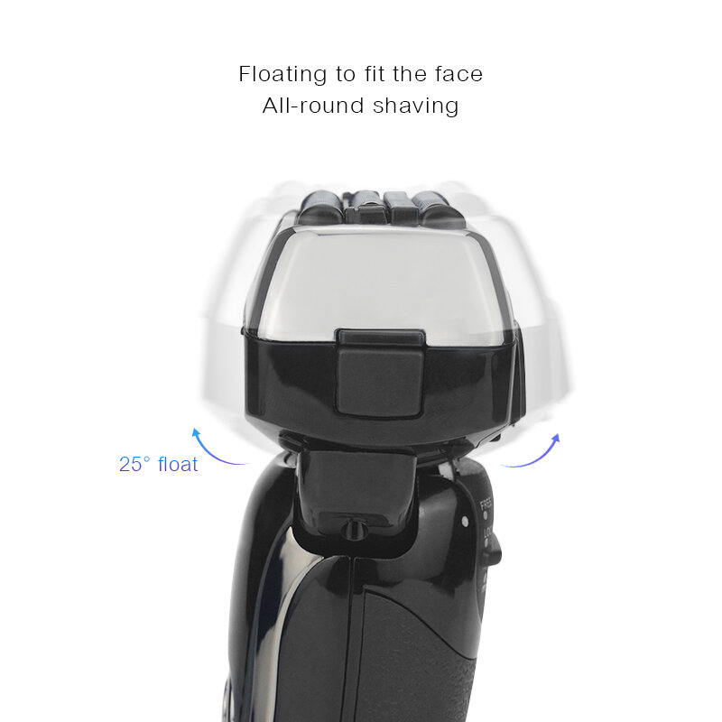 Rasoir électrique pour hommes, Rechargeable, étanche, avec écran LCD, 40G