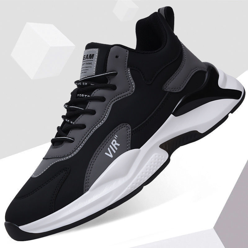 2022 New Men Casual Sports Shoes Artificial Leather Lace-Up Men Comfortable Walking Sneakers Tenis Masculino Zapatillas Hombre