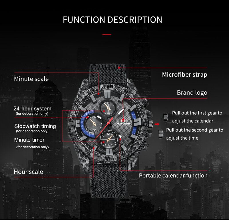 2022 Fake Three Eyes Waterproof Carbon Fiber Supercar Racing Watches Military Watch Men Sports Watch Fashion Automatic Watches