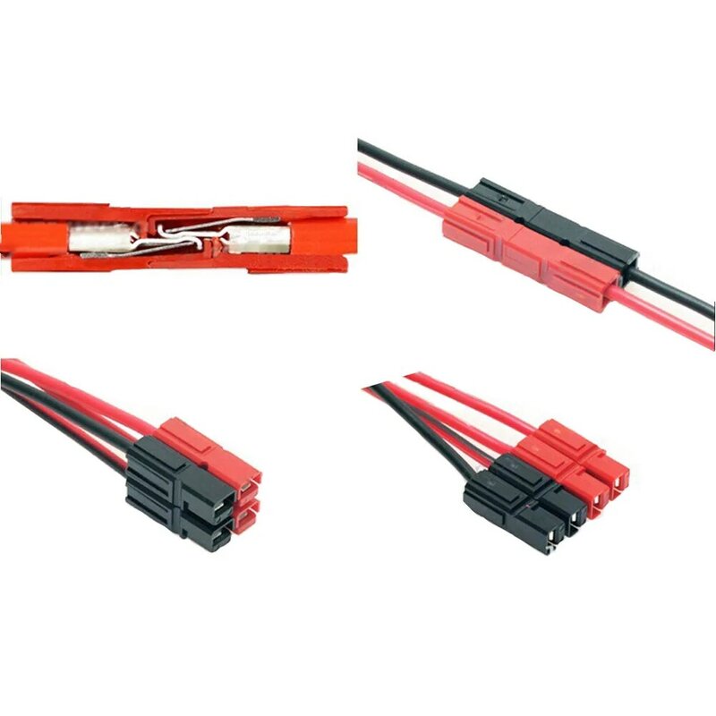 앤더슨 플러그 배터리 커넥터 10 쌍, 빨간색과 검정색, 30 Amp 600V, 앤더슨 플러그 커넥터 + 더스트 커버 고주파 공구