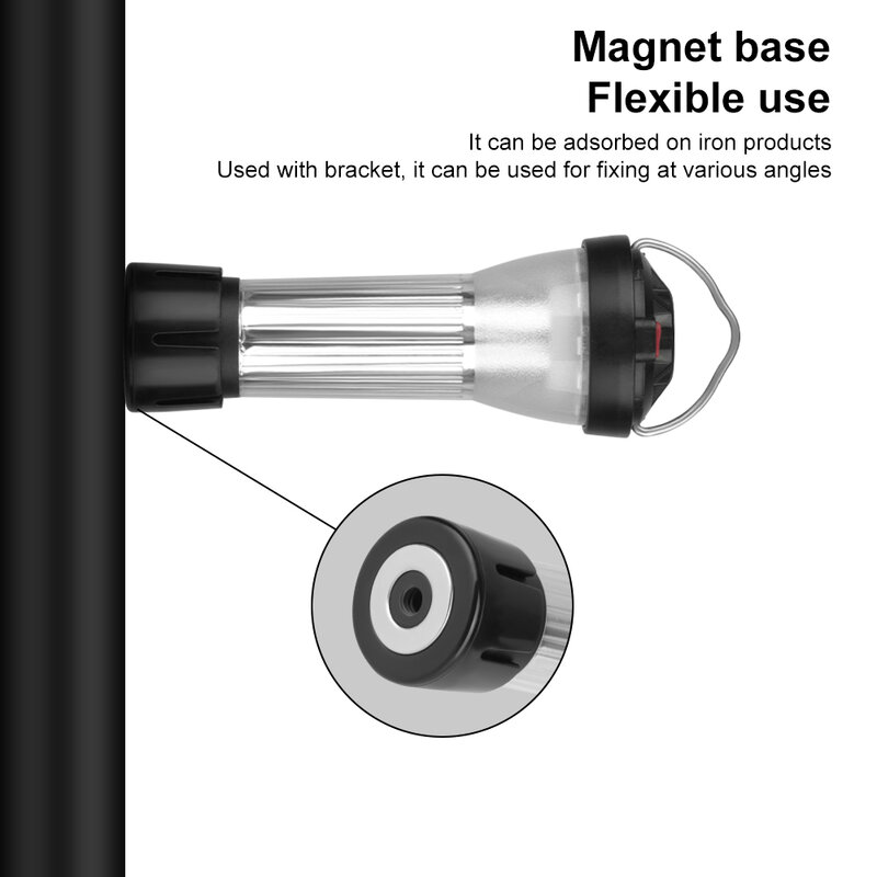 Luz de Camping de 3000mAh con Base magnética Similar a Blackdog Goal Zero Lantern, 5 modos de iluminación, linternas Led, suministros de campamento