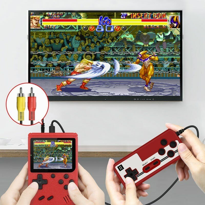 Mini Console per videogiochi portatile retrò a 8 Bit 3.0 pollici LCD a colori per bambini lettore di giochi a colori 400 giochi integrati
