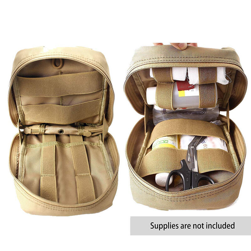 Camping Survival First Aid Kit Bag Tactical Medical Waist PackEmergency Outdoor Travel Camping Oxford Cloth Molle Pouch