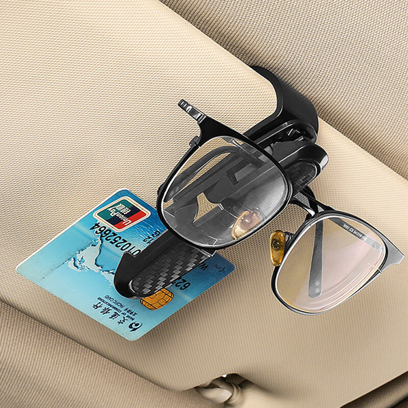 1pcs Universal Car Sun Visor Sunglasses Card Clip for Cadillac Escalade Cts Seville Ats Deville Srx Eldora Xt4 Ct4 Accessories