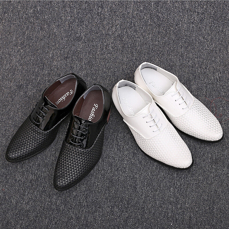 Increase 6cm wedding shoes formal shoes water proof business 6cm taller men's meeting shoes lace up shoes 38-44 Genuine Leather