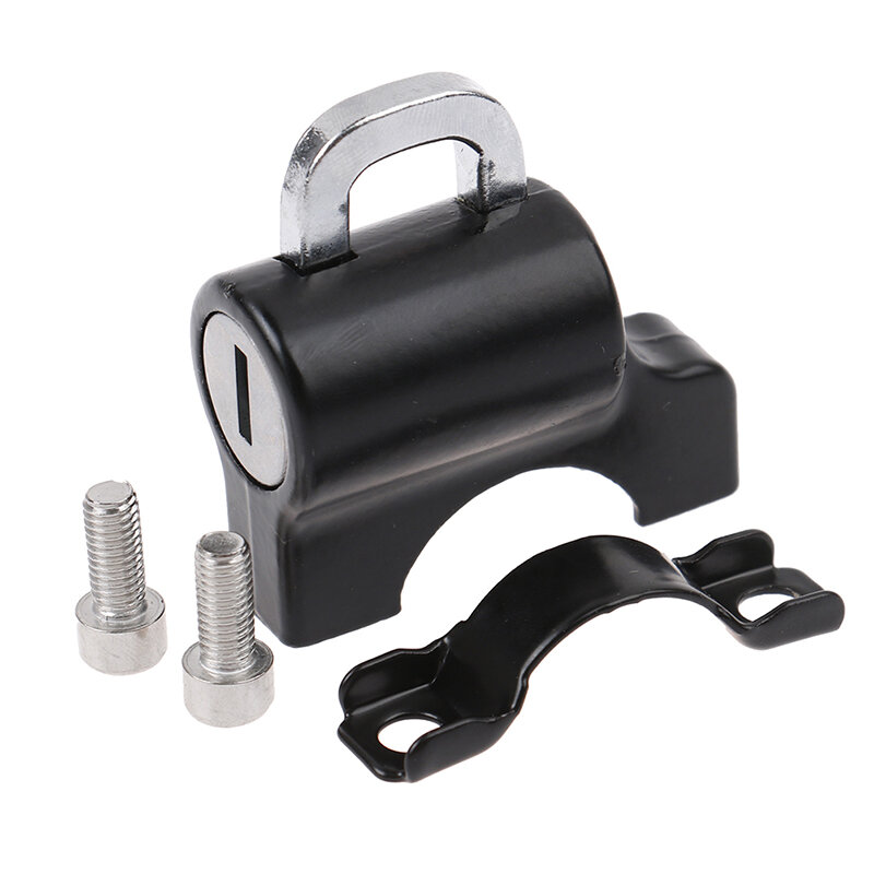 1 conjunto antifurto blocco casco sicurezza portatile 7/8 222222mm por blocco manubrio moto forniture nero