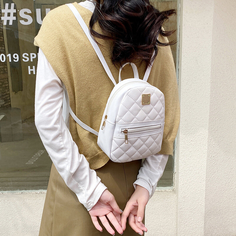 Маленький рюкзак на плечо из искусственной кожи, многофункциональная дамская сумочка для телефона, школьный ранец для женщин