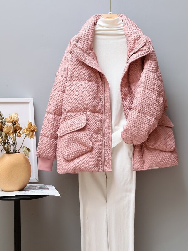 Nowa damska kurtka puchowa Casual Style jesienne zimowe płaszcze i parki damskie znosić