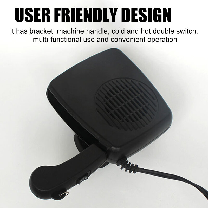 Car Heater Portable Auto Heater 2 in 1 Heating/Cooling Function Windshield Winter Supply Car Heater GRSA889