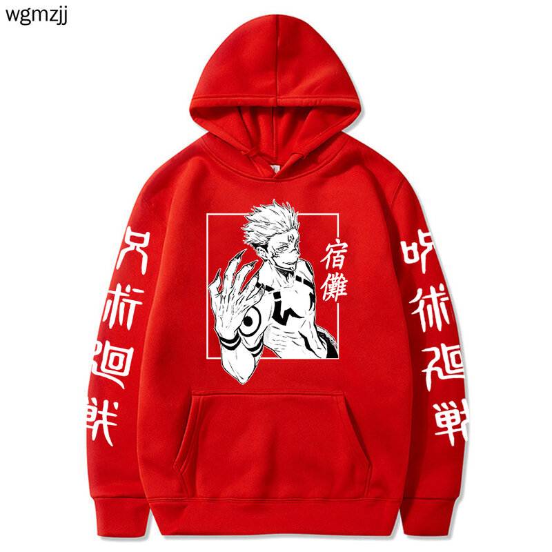 Jujutsu Kaisen Anime Hoodies Funny Sukuna Hoodie Sweatshirts Streetwear Pullover for Women and Men