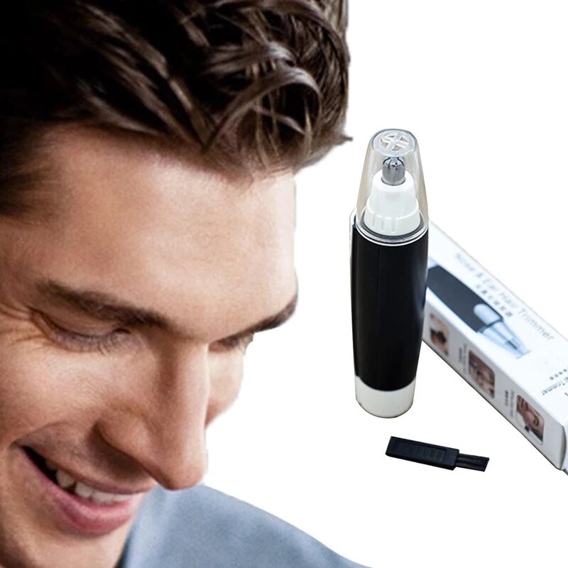 Electric Nose Hair Ear Neck Eyebrow Trimmer Face Clean Men Women Razor Shaver Clipper Battery Fast Shaving Care Remover Kit