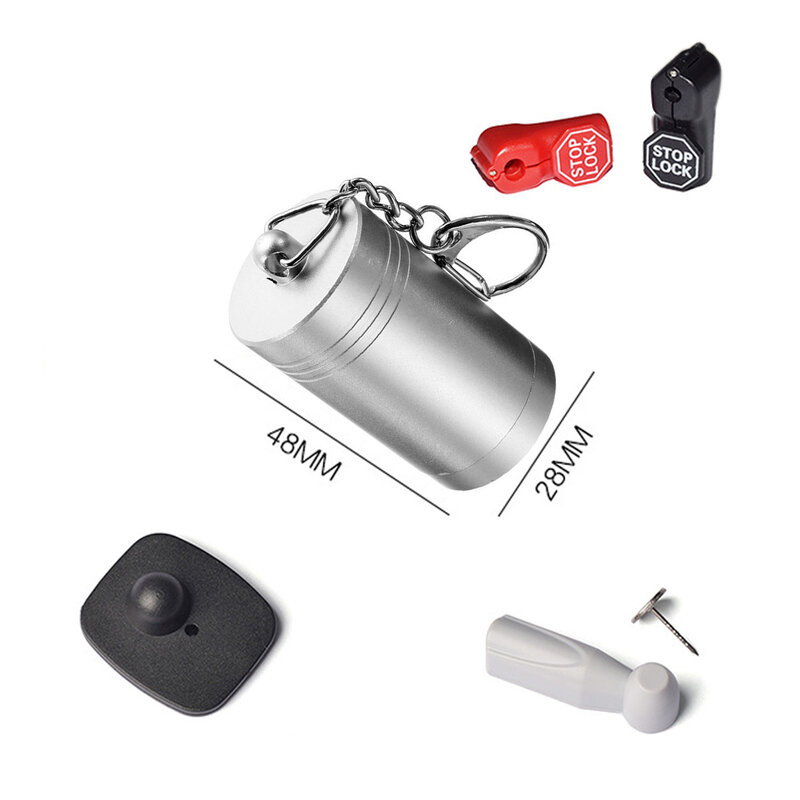 Magnete portatile Detacher Key Magnetic Portable Bullet EAS Tag Detacher per Security Tag Hook Mini tag Remover.