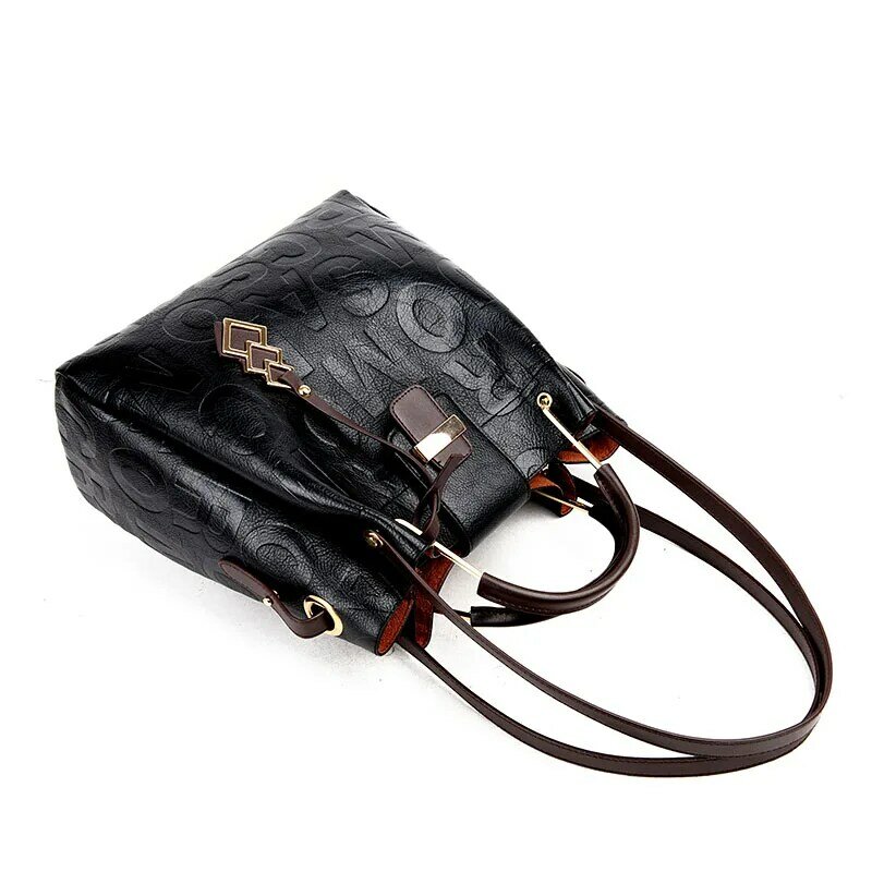 Yilian Damen 2-teilige Tasche neue Damen Leder Handtasche Umhängetasche große Kapazität Single Shoulder Tasche