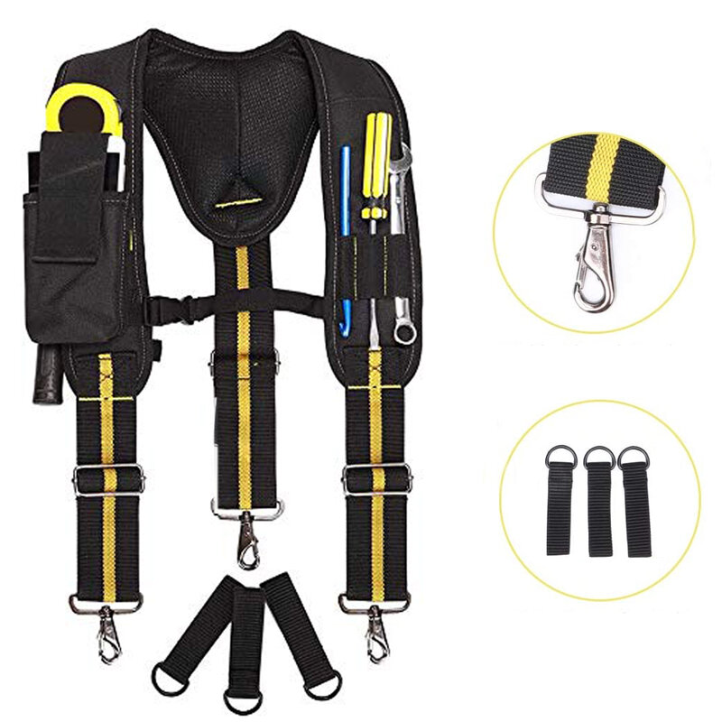Cinturino per utensili tipo Y con strumenti di ingegneria magnetica bretelle per uomo adulto attenuano la vita bretelle per utensili di sicurezza per carichi pesanti