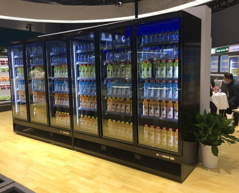 Showcase de refrigerantes de cerveja refrigerador de bar geladeira comercial supermercado equipamentos de refrigeração exibir geladeira