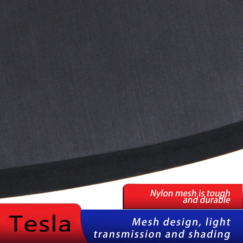 Parasol trasero para Tesla Model3, parasol trasero para asientos de fila trasera, aislamiento térmico, accesorio de red para parasol delantero y trasero, Modelo 3, 2/piezas