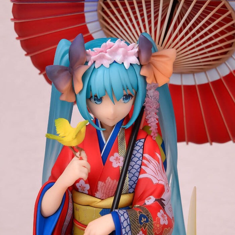 Hatsune miku kimono cor roupas feitas à mão animação bidimensional periférica modelo decoração presente de aniversário chassis