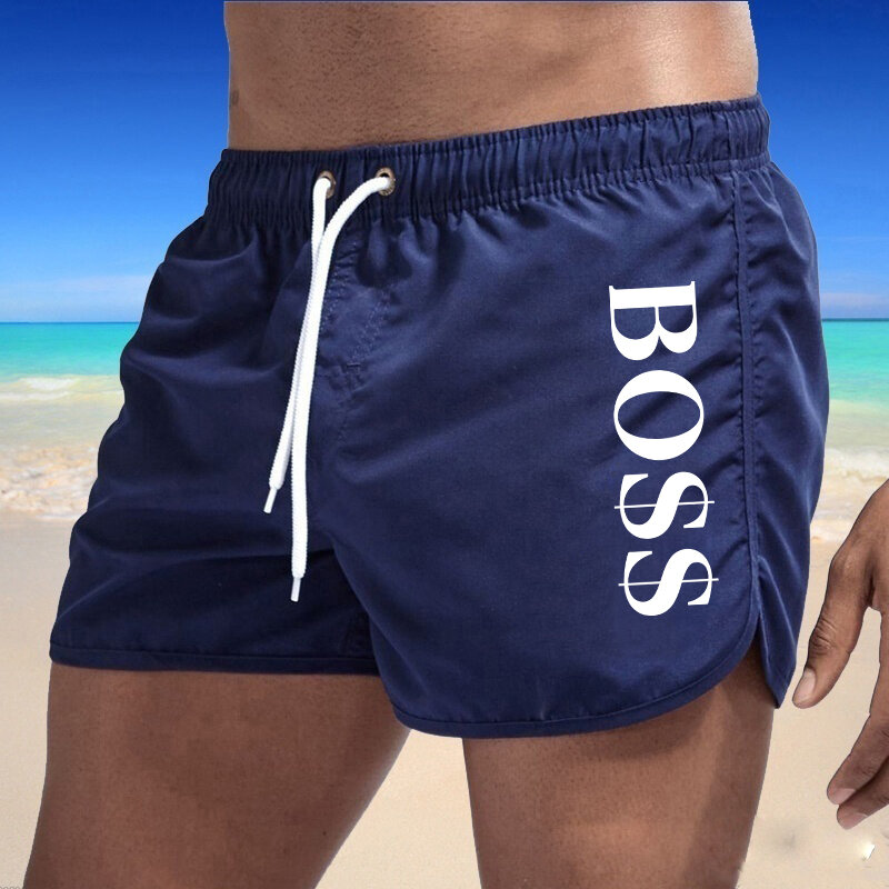 Męskie spodenki do pływania 2023 letnie kolorowe stroje kąpielowe człowiek strój kąpielowy kąpielówki Sexy szorty plażowe deska surfingowa odzież męska spodnie