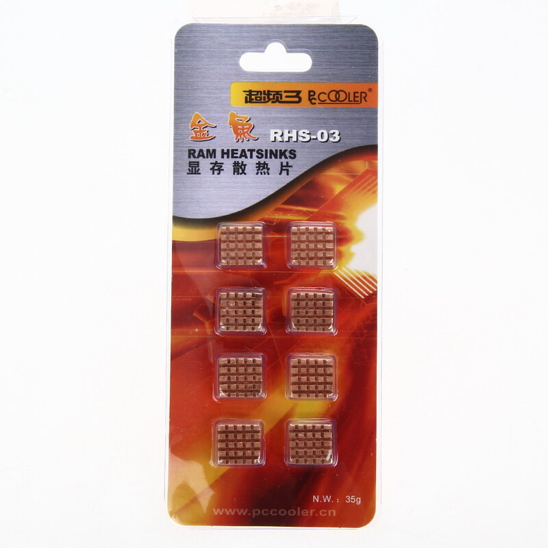 RHS-03 cobre dissipador de calor adesivo de volta para refrigeração placa-mãe ddr vga ram memória ic chipset 13mm * 12mm * 4 mm