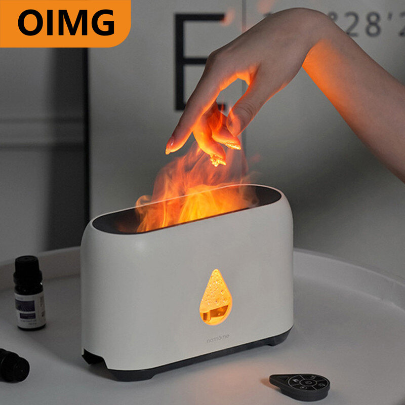 Essential Oils Mist Maker Flame Humidifier Aromatherapy for Home Humidifier and Scent Flame Diffuser Fragrance Steam Generator