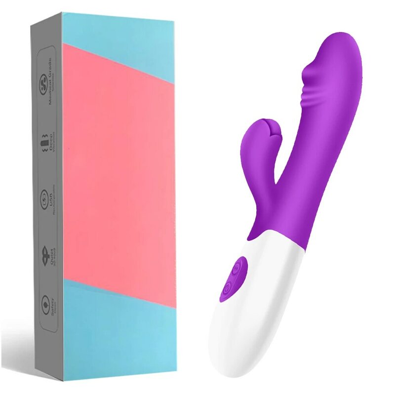 Vibromasseur point G pour femme adulte, jouet sexuel, gode, masseur de clitoris vaginal, bâton à double Vibration, produit de masturbation féminin