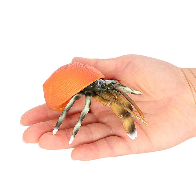 ใหม่ทะเลชีวิตสัตว์ Hermit Crab รูปปั้นตัวเลขการกระทำคอลเลกชันตกแต่งเด็กของเล่นเพื่อการศึกษาของ...