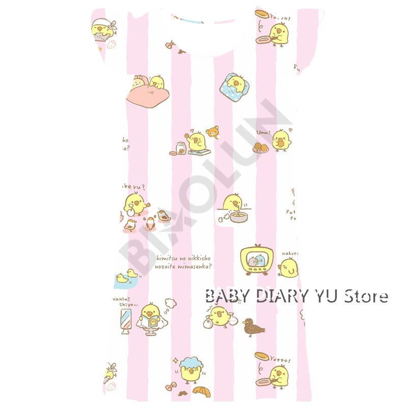 Neue Mode Baby Mädchen Kleid Sommer Kleid Cartoon Tier Kleid Prinzessin Kleid Kinder der Mädchen Kleidung 0-6 Jahre
