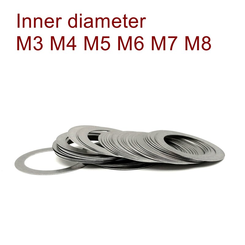 M3 M4 M5 M6 M7 M8 الفولاذ المقاوم للصدأ شقة غسالة عالية الدقة سامسونج ضبط طوقا سمك 0.1 0.2 0.3 0.5 1 مللي متر