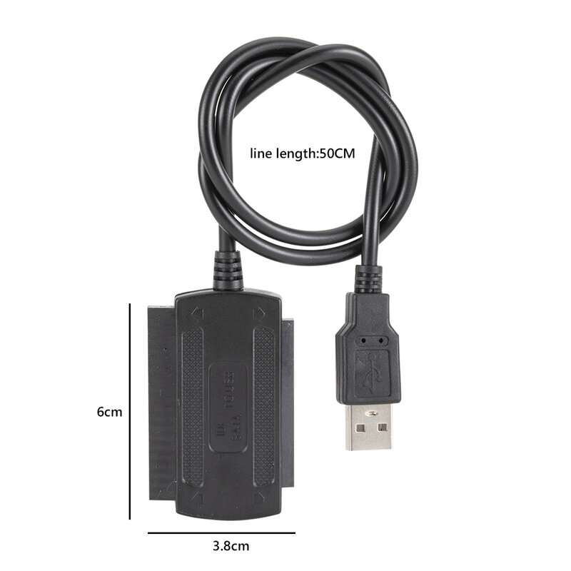 Usb 2.0 Naar Sata Pata Ide Kabel Harde Schijf Adapter Converter Kit Voor 2.5 3.5 Inch Ssd Met Externe Ac power Adapter