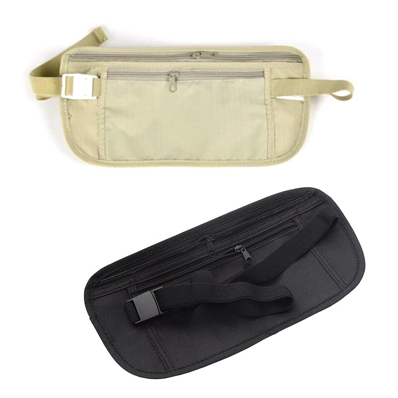 Upgraded Money Belt for Travelling RFID Hidden Security Money Pouch for Cash Cards Keys & Passport Quality Dac-ron Made